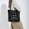 Bolso de mano sencillo y de gran capacidad, moderno, otoño e invierno 2023, nuevo bolso de hombro con hilo bordado a cuadros, bolso de mano bordado para viajeros