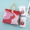Exquisitos regalos pequeños de actividades de alta calidad y alto valor para niños, taza con apertura de drenaje, toalla de oso, cerámica