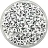 Los más vendidos de Amazon 400 Piezas Cuentas de Letras Inglesas Lavadas 4x7mm Cuentas de Letras Acrílicas Accesorios de Bricolaje para Niños