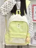 Mochila de cuadros fresca y sencilla para estudiantes de secundaria y preparatoria, gran capacidad, estilo coreano, diseño de nicho, mochila minimalista para el día a día