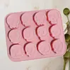 En Stock 12 Moldes de Silicona Consecutivos de Calavera Diferentes Molde para Pastel Cubitos de Hielo Chocolate Molde para Hornear Molde de Pegamento
