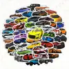 50-100 Adesivos de Graffiti de Carros de Corrida Superesportivos, Tendência e Descolados Personalizados DIY Adesivos de Capô de Carro Transfronteiriços