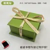 Caja de Regalo para Joyería con Tapa abatible, Personalizable con Impresión de Logo, Caja con Forma de Libro de Aspecto de Alta Gama, Empaque de Regalo con Lazo, Caja Pequeña de Almacenamiento