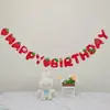 Bandeira de Feliz Aniversário Decoração de Festa Layout de Cena Bebê Meninos e Meninas Ano Novo Adereços para Fotos Infantis Bandeira