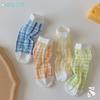 2024 nuevos calcetines de moda ins de Corea del Sur calcetines para niños calcetines de hielo de verano ultradelgados calcetines de verano de cristal para niños y niñas