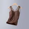 Top de capa base profesional de ajuste ceñido de alta elasticidad sin espalda, Camisola de encaje de secado rápido para mujer de verano