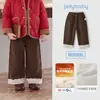 Pantalones Jerry para bebé niña, nueva colección otoño 2026, forrados de felpa, para niñas pequeñas y bebés, ropa gruesa de otoño, pantalones casuales para niños