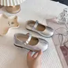 Zapatos de Cuero para Niñas 2026 Otoño Nueva Moda Zapatos Individuales Estilo Coreano para Niños Suela Suave Zapatos de Princesa para Niña Versátiles