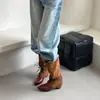 Soltas novas estilo Western Coreano emagrecedoras outono 2026 botas de cavaleiro botas de salto escondido botas de cowboy versátil sensação retrô pernas de calça