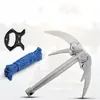 Atacado do Fabricante Ponto Dobrável Plantas Aquáticas Âncora Faca Pesca Cortador de Grama ao Ar Livre Foice de Corte Âncora de Quatro Dentes Equipamento de Pesca