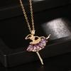 Origen de los productos: Amazon Joyería, Colgante de Collar de Niña Bailarina Ángel de Zirconia de Colores para Mujer, Fresco, Dulce y de Moda