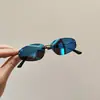 2026 Nuevo Modelo Metal Color Degradado Tendencia Unisex Ojo de Gato Moda Europea y Americana Personalidad Tendencia Protección Solar Gafas de Sol