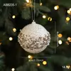 Nuevas Bolas de Navidad de Espuma con Purpurina y Lentejuelas, Adornos para Árbol de Navidad, Bolas Colgantes Crackle, Decoraciones Colgantes Decorativas