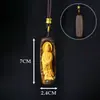 Card de Guanyin Tallado en Boj Incrustado con Madera de Águila Colgante Mahavairocana Colgante Wenwan Colgantes para Hombres y Mujeres Regalos