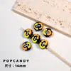 Cadena de Fondo Negro Pintada a Mano Cuentas Lindas Infantiles Material para Manualidades de Cuentas Pulsera Collar Joyería Accesorios de Cuentas Sueltas