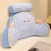 Nuevo Cojín de Cabecera de Expresión Dopamina a Cuadros Cojín Lumbar para Silla de Oficina Cojín para Dormir en Sofá de Sala de Estar Cojín para Ventana de Rincón