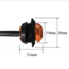 Luz lateral de camión modificada 12V-24v 3LED Ojo de Águila luz de gálibo para remolque luz de advertencia luz de freno trasera para camión