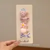 Set de Accesorios para el Cabello con Lazos para Niñas Pin BB Pasador de Tela Full Wrap Círculo Pequeño Hueco Adorno para el Cabello No Dañino Accesorio para el Cabello