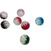 Cuentas redondas degradadas arcilla polimérica bola de diamantes diamantes completos cuentas de agujero recto fábrica al por mayor DIY accesorios para llavero de teléfono móvil collar