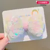 Novedad Infantil Pinza para el Cabello con Lazo de Lentejuelas Pinza de Pato de Tela para Flequillo Roto de Niña Pinza Superior para el Cabello Accesorios para el Cabello de Bola
