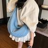 Bolso de Mezclilla Estilo Academia para Mujer 2025 Nuevo Moderno de Moda Corea del Sur Bolso Silla Casual Gran Capacidad Bolso Cruzado