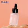 Botella gotero de vidrio Xumin 30 ml Hombro inclinado Botella dispensadora de sérum Producto para el cuidado de la piel Botella de solución original Material de empaque cosmético
