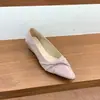 Cuña Hada Tacón Medio Suave Punta Poco Profunda Mujer Nuevo Nude Punta Fina Versátil Elegante Para el Trabajo Estilo Francés Zapatos Planos
