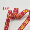 Fita de Diamante 1,3cm Fita Jacquard Quadrada Brilhante Estilo Étnico Roupas Penduradas DIY Roupas de Boneca Vintage