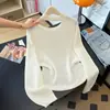 Suéter de Punto Delgado Hueco, Holgado y Cómodo, Talla Plus, Elegante y Adelgazante, Moderno y Juvenil, Versátil y Dulce