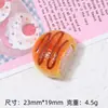 Biscoitos Sanduíche de Creme Brinquedo Alimentício Desenho Animado Acessórios de Joias DIY Feitos à Mão Cola de Creme Resina Pequenos Acessórios Material para Presilha de Cabelo