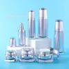 Set de Botellas Acrílicas, Botella para Loción, Botella para Esencia, Botella para Crema Facial, Botella para Contorno de Ojos, Botella de Relleno Cosmético, Arco Cónico