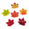 Hojas de Arce de Seda Artificial de 7 cm en Colores Otoñales, 50 Piezas/Paquete, Accesorios para Fotografía, Decoración de Escena, Boda, Más Vendido en Amazon