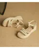 Sandalias de Tira Única Estilo Hada para Mujer, Nuevo Calzado de Verano para Exteriores, Zapatos Romanos con Cuña de Plataforma de Suela Gruesa, Combinan con Faldas, Sandalias de Playa