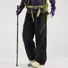 Pantalones de paracaidista anchos repelentes al agua para mujer, Pantalones cargo casuales de otoño/invierno para hombre, Pantalones deportivos de montaña desmontables