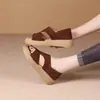 Sandalias Romanas Planas de Punta Abierta de Dos Formas de Usar para Mujer, Nuevas de Verano 2026 Estilo Coreano de Moda, Zapatos de Playa Antideslizantes de Suela Suave