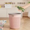 Cubo de basura con anillo de presión para el hogar, sala de estar, lujo ligero, dormitorio, baño creativo, inodoro, dormitorio, cocina, cubo de almacenamiento de basura, grande