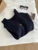 Suéter de Punto Suave y Grueso Bordado de Oso para Mujer Estilo Coreano Holgado Gris de Manga Larga Ropa Interior Cálida de Otoño e Invierno