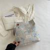 Bolso de hombro estilo occidental de gran capacidad para primavera y verano, bonito bolso bandolera informal personalizado para mujer, bolso tipo cubo.
