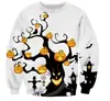 Colección europea y americana de otoño/invierno 3D digital de Halloween: sudaderas unisex de cuello redondo para exportación, incluyendo sudaderas con capucha para hombre