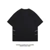 240g Pesado Verano Nueva Ropa de Trabajo Cremallera de Metal Manga Corta Ropa Diseño de Algodón Marca de Tendencia de Nicho Estilo Hong Kong Hombre