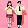 Disfraces de actuación para niños, estilo preppy, para actuaciones de porristas del Día del Niño, unisex, adecuados para estudiantes de primaria, uniformes de clase y atuendos para presentaciones grupales