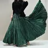 Saia plissada estilo chinês com barra ampla e fluida, nova coleção 2026 de roupas femininas plus size para exportação, saia de corte solto com bom caimento
