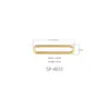 Hebilla de conexión ajustable de forma ovalada de metal caja de equipaje bikini traje de baño ropa interior bucle cerrado anillo circular hebilla accesorios