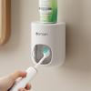 Exprimidor de Pasta de Dientes a Prueba de Polvo con Tapa, Exprimidor Automático de Pasta de Dientes Montado en la Pared sin Perforaciones, Soporte para Pasta de Dientes de Baño al por Mayor