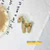 Tela de Algodón y Lino para Año Nuevo Broche de Caballo Colgante para Bolso Decoración de Accesorios para el Cabello Accesorios para Ropa Infantil Accesorios
