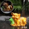 Adornos Premium para Mascotas de Té Pueden Criar Cerdos de Col, Mesas de Té, Bandejas de Té, Creativos y Lindos, Cerditos de la Suerte Sosteniendo Col, Juguetes de Té para Ceremonia de Té