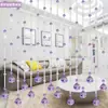Cortina de Cuentas de Cristal Cortina Divisoria para Entrada, Modelo Nuevo sin Taladro para Sala de Estar y Baño, Cortina de Cuentas Divisoria Puerta a Puerta