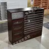 Gabinete Exhibidor de Esmalte de Uñas En Tienda Color Madera Maciza Nogal Estilo Antiguo Gabinete de Almacenamiento para Esmalte en Gel y Arte de Uñas Gabinete de Almacenamiento de Arte de Uñas para Mostrador
