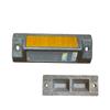 Señal de carretera reflectante de aluminio fundido de doble cara cuadrada, totalmente de aluminio, con relieve, delineador reflectante nocturno, para carretera, con pico solar.