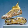 Zapatos de fútbol con tacos largos transfronterizos para hombre, tacos de césped artificial de caña alta, zapatillas deportivas para estudiantes jóvenes, zapatos para entrenamiento de competición